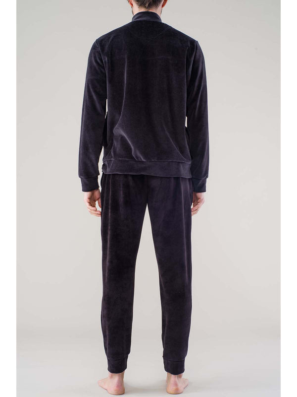 Chenille tracksuit with zip