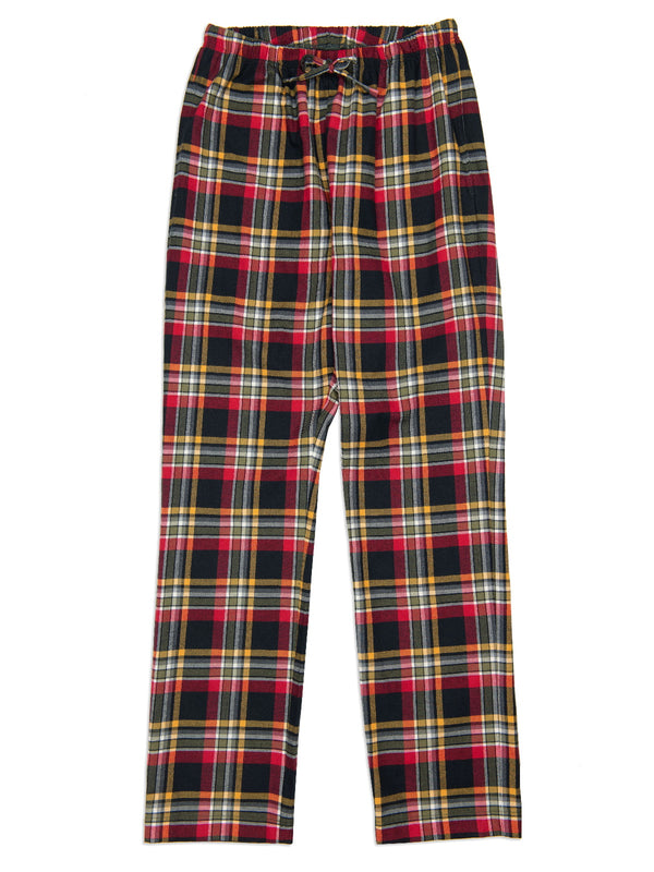 Trousers in flannel in tartan designs