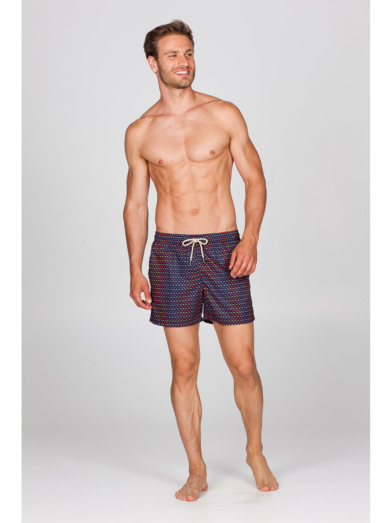 Beachwear boxer shorts in lightweight microfibre canvas
