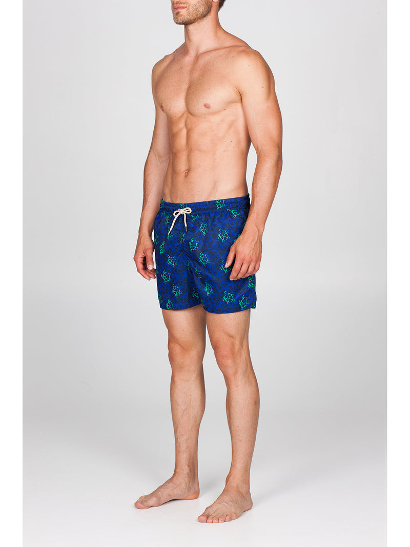 Beachwear boxer shorts in lightweight microfibre canvas Artist Edition