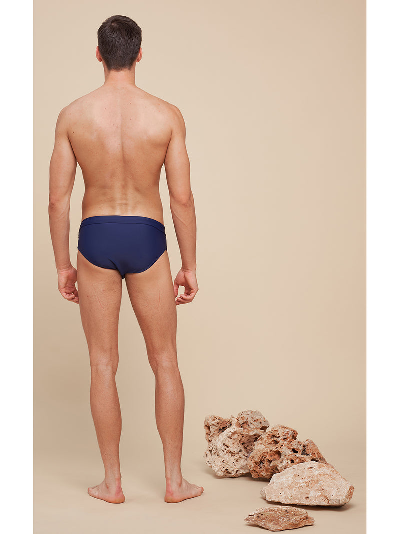 Slip mare in lycra in tinta unita
