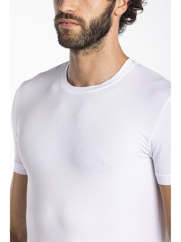 Crew-neck T-shirt in modal jersey