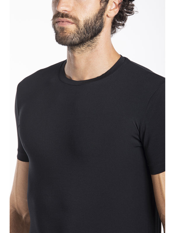 Crew-neck T-shirt in modal jersey