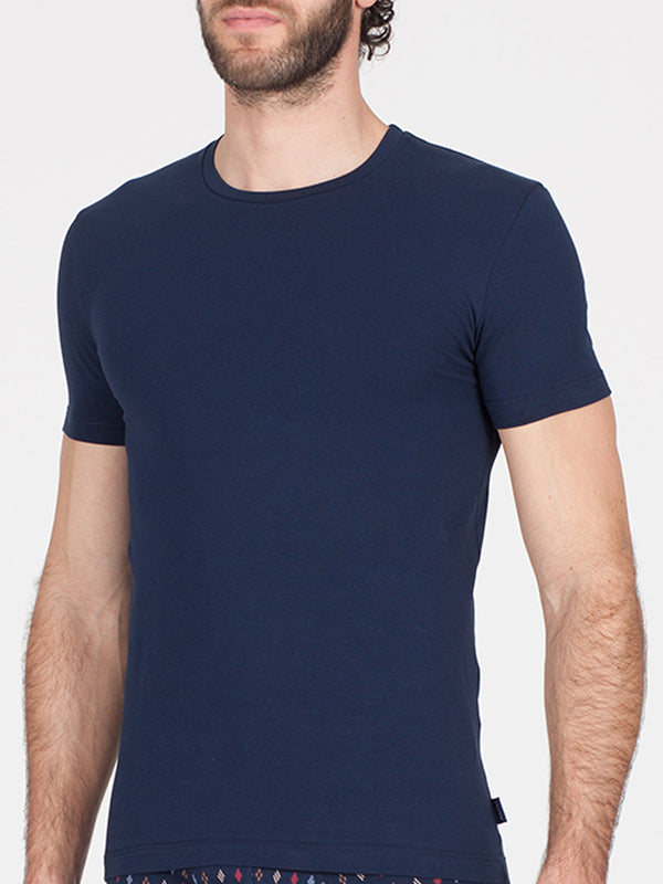 T-shirt comfort in cotone bielastico