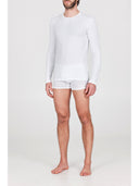 Maglietta a manica lunga, in cotone elasticizzato in tinta unita Nero Julipet