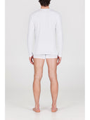 Maglietta a manica lunga, in cotone elasticizzato in tinta unita Nero Julipet