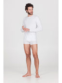 Maglietta a manica lunga, in cotone elasticizzato in tinta unita Nero Julipet