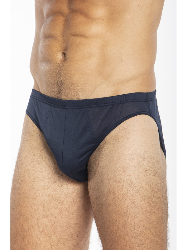 Pure cotton jersey briefs mercerised and gassed