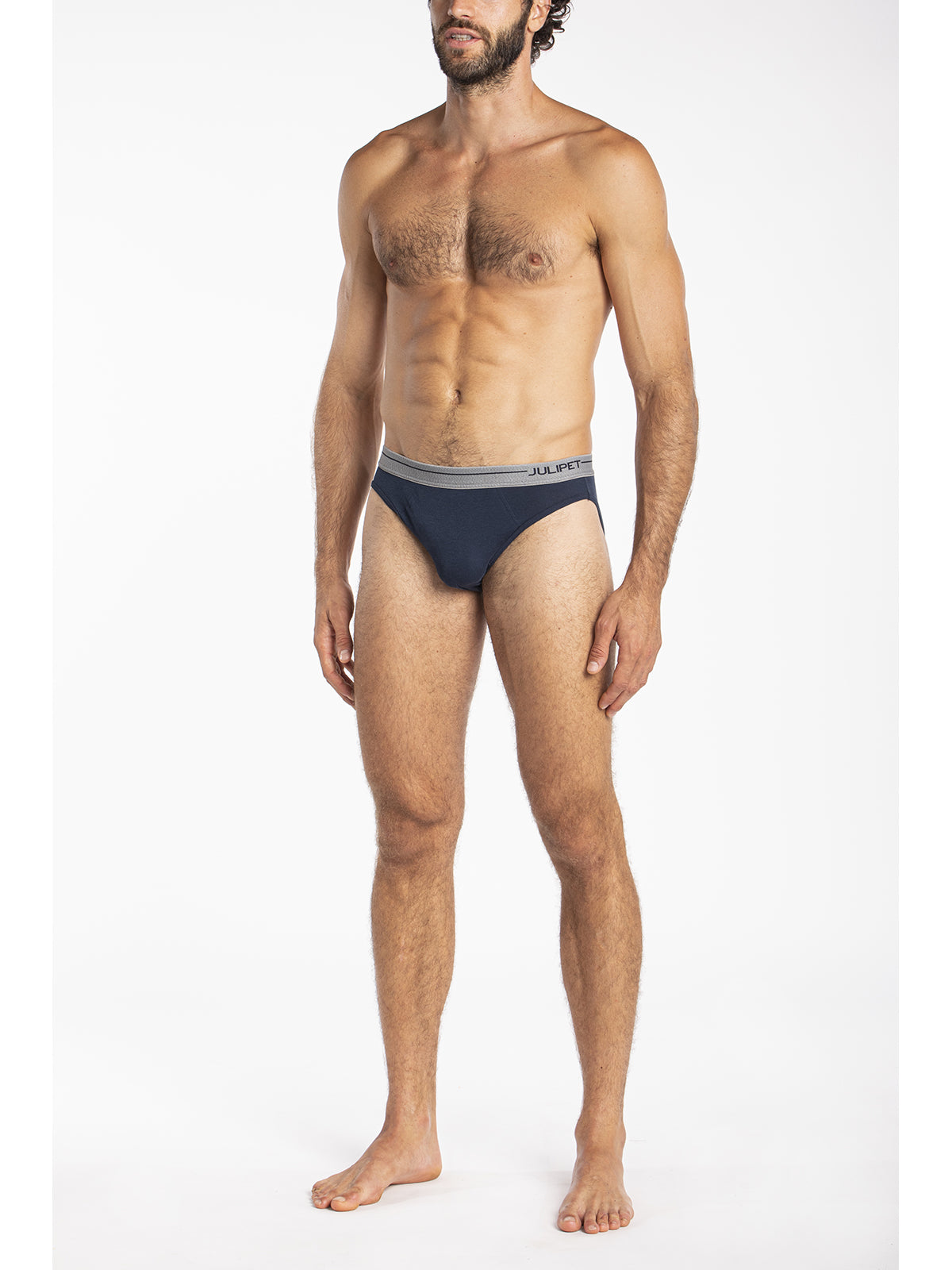 Slip mini in jersey  di cotone elasticizzato taglio moderno e confortevole Blu Navy Julipet