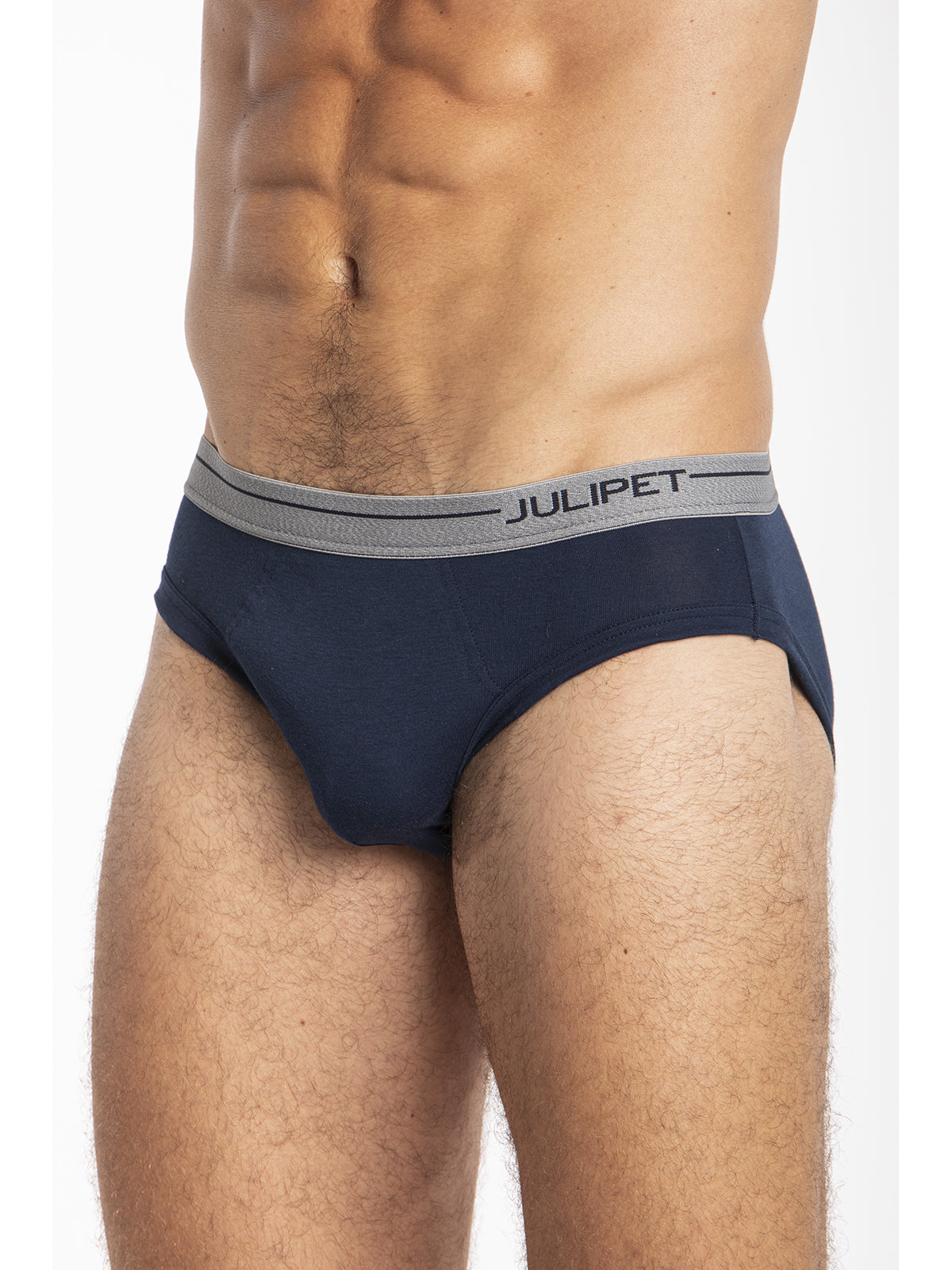 Slip medio in jersey  di cotone elasticizzato taglio moderno e confortevole Blu Navy Julipet