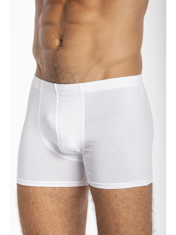 Boxer shorts in light stretch cotton jersey