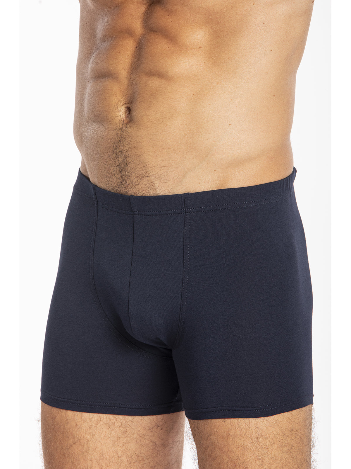 Boxer in leggero jersey di cotone elasticizzato Blu Notte Julipet