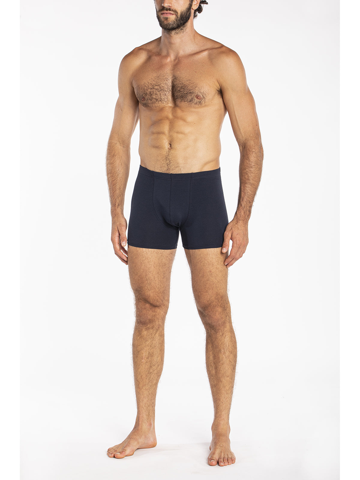 Boxer in leggero jersey di cotone elasticizzato Blu Notte Julipet