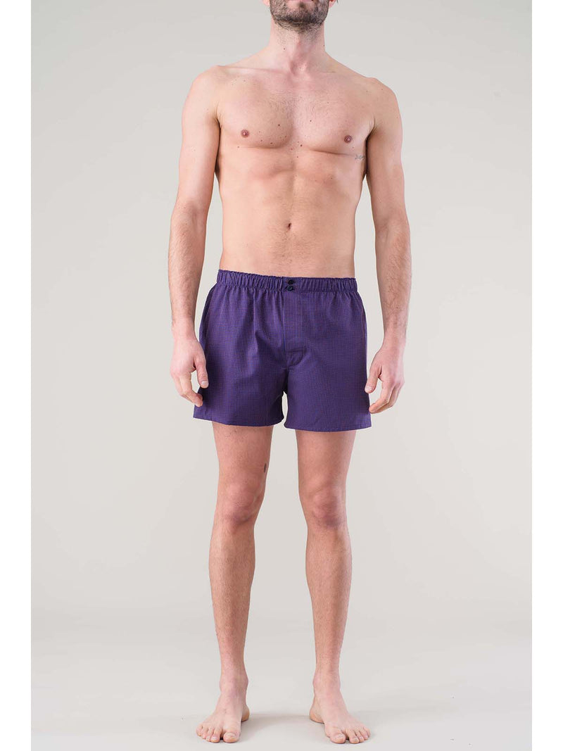 Boxer shorts in fine shuttle woven fabric