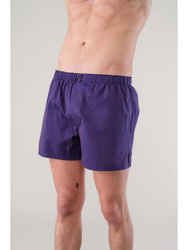 Boxer shorts in fine shuttle woven fabric