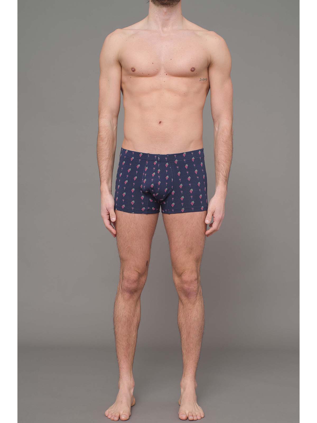 Boxer in cotone bielastico artist edition winewear Blu Julipet