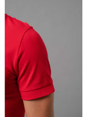 Polo classica in jersey di puro cotone Rosso Julipet