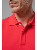 Polo classica in jersey di puro cotone Rosso Julipet